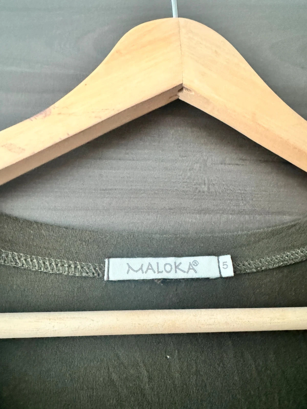 Vestido largo verde caqui - maloka - talla 5 – photo 2